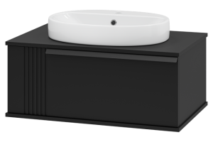 Тумба под раковину Brevita Savoy 80 черный (SAV-09080-0301Я) - 2