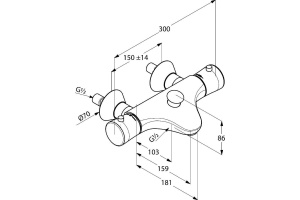 Термостат Kludi Ambienta 534010538 для ванны с душем - 2
