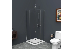 Душевой уголок BelBagno Uno 85 стекло прозрачное (UNO-195-A-2-85-C-Cr) - 2