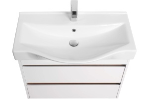 Тумба с раковиной Aquaton Нортон 80 белый глянец - 2