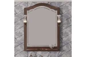 Зеркало с полкой Opadiris Лоренцо 80 темное дерево