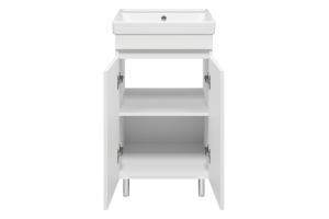 Тумба с раковиной Misty Енисей 50 белая глянцевая - 2