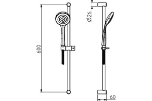 Душевой гарнитур Gattoni Pd (1081/PDC0cr) - 3
