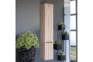 Шкаф-пенал Aquaton Стоун 30 светлое дерево - 3