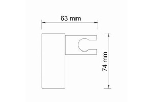 A224 Настенный держатель лейки - 3