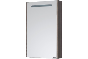 Зеркало-шкаф Aquaton Сильва 50 с подсветкой темное дерево