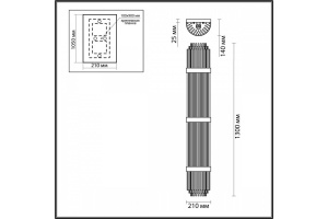 Настенный светильник Odeon Light Hall Empire 4854/6W - 3
