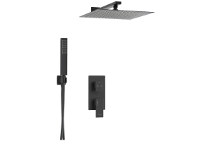 Душевой комплект WasserKraft Abens чёрный матовый