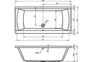 Акриловая ванна Riho Julia 190 - 2