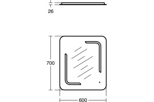 Зеркало Ideal Standard Mirror&Light T3350BH с подсветкой, сенсор на зеркале - 3