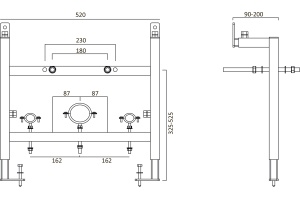 Система инсталляции для биде STWORKI 540201 - 2