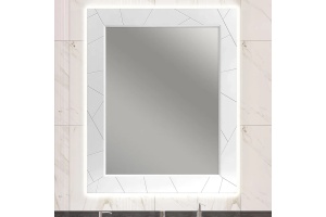 Зеркало с подсветкой Opadiris Луиджи 80 белый матовый