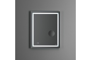 Зеркало AM.PM Gem 55 с LED-подсветкой, часами и косметическим зеркалом - 3