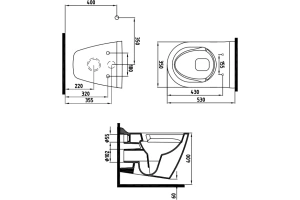 Унитаз подвесной Bien Mineral со смесителем функцией биде сиденьем микролифт белый  - 3