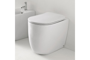 Kerasan Nolita Унитаз безободковый пристенный 55х35 см, с креплениями WB5N, цвет Белый матовый