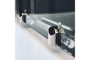 Душевая кабина Royal Bath HP 120х80 R профиль хром стекло прозрачное задняя стенка черная  - 3