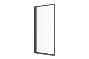 Шторка для ванны Excellent Fabrika 73х145 профиль черный матовый стекло прозрачное