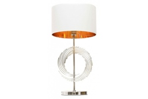 Настольная лампа декоративная LUMINA DECO Fabi LDT 5531 CHR+WT - 2