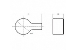 Крючок Jacob Delafon Singulier 15209D-CP - 2