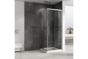 Душевой уголок Abber Schwarzer Diamant 90х90 хром (AG02090H) - 2