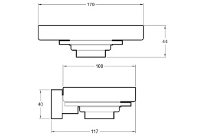 Мыльница Jacob Delafon Eo E77868-CP - 2