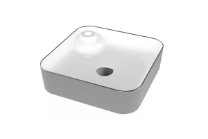 Раковина накладная Bien Flame 42 серый - белый