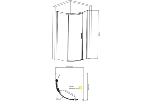 Душевой уголок Jacob Delafon Contra E22R90R-GA - 2