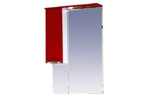 Жасмин - 65 Зеркало - шкаф  лев. (свет)  бордовая эмаль