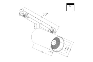 Светильник на штанге Maytoni Focus LED TR032-4-20W3K-M-DS-B - 2