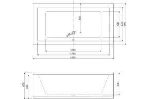 Акриловая ванна Cezares Plane 190х90 (PLANE-190-90-49-W37) - 3