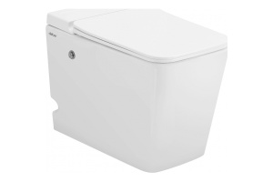 Приставной унитаз Abber Rechteck белый матовый с сиденьем микролифт