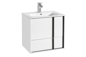 Тумба с раковиной Aquaton Ривьера 60 белый