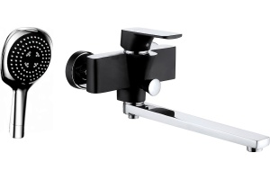 Смеситель для ванны D&K  хром, черный (DA1433315)