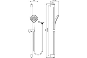 Душевой гарнитур Ideal Standard IdealRain хром - 2