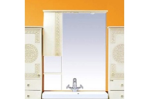 Зеркало Misty Olimpia Lux 90 L бежевая патина