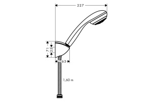 Душевая лейка Hansgrohe  8,5 см (27577000) - 2
