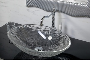 Раковина накладная Boheme Armadi Art NeoArt 51 прозрачный - 2