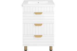 Тумба под раковину Brevita Gloster 60 белый (GLOS-06060-01-2)