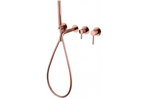 Смеситель для ванны встраиваемый Abber Wasser Kreis розовое золото - 2