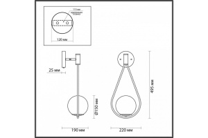 Бра Odeon Light Pendant Flari 4810/1W - 3