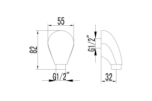 Подключение для душевого шланга Lemark LM4883B для LM4722G, золото - 2