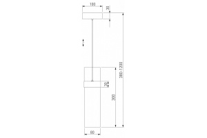 Подвесной светильник Eurosvet Lumen 50244/1 LED черный/прозрачный - 2
