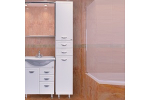 Шкаф-пенал Misty Дрея 35 R  бельевой корзиной