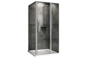  Душевой уголок ABBER Sonnenstrand 100х80 профиль хром (AG04100S-S80)