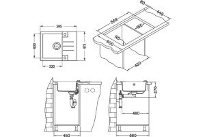 Мойка кухонная Alveus Rock Granital 30 concrete - 3