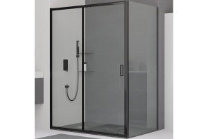 Душевой уголок RGW Classic CL-48B 160x90 профиль черный матовый стекло прозрачное