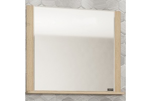 Зеркало с полкой Санта Венера 80 светлое дерево