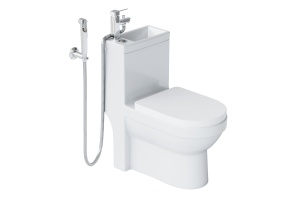 Напольный унитаз-биде с раковиной на бачке Laguraty (8074) - 2