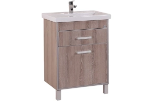Тумба с раковиной Onika Натали 60 светлое дерево