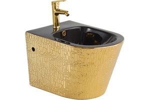 Биде подвесное Vincea Piatti VB1-11G1B золотое, черное